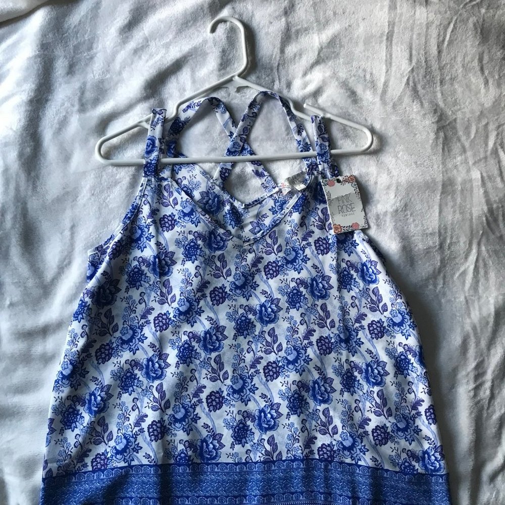 Pink Rose Vintage top